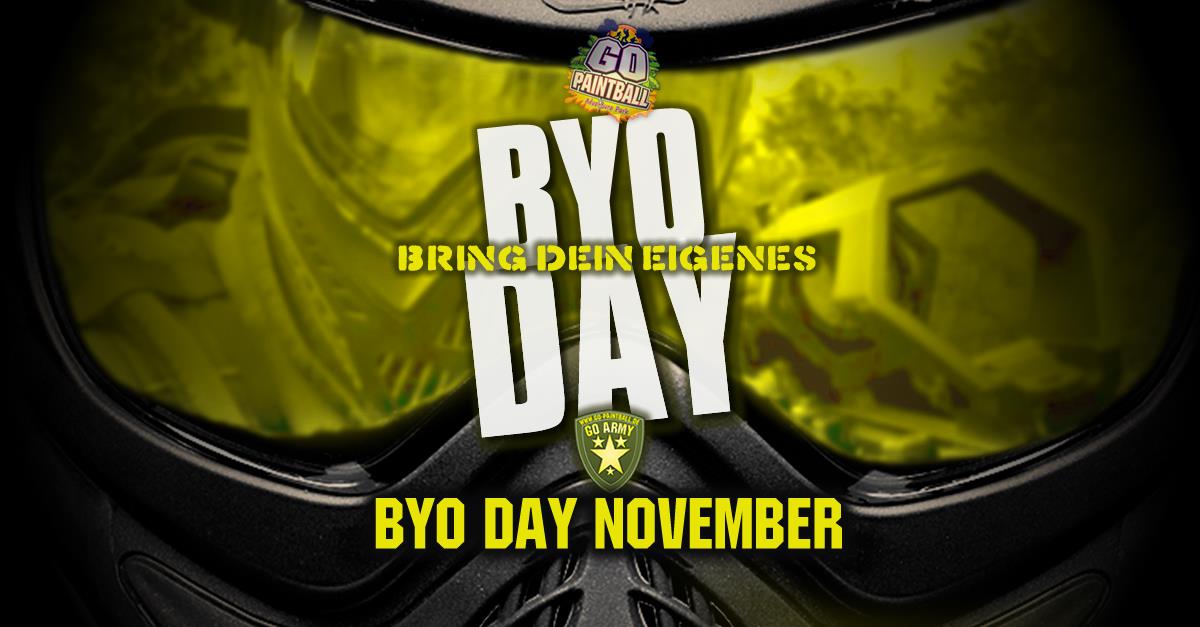 November BYO Days – Paintball-Action für die kalte Jahreszeit