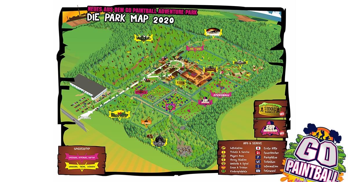 Neue Park Map Fur Go Paintball Adventure Park