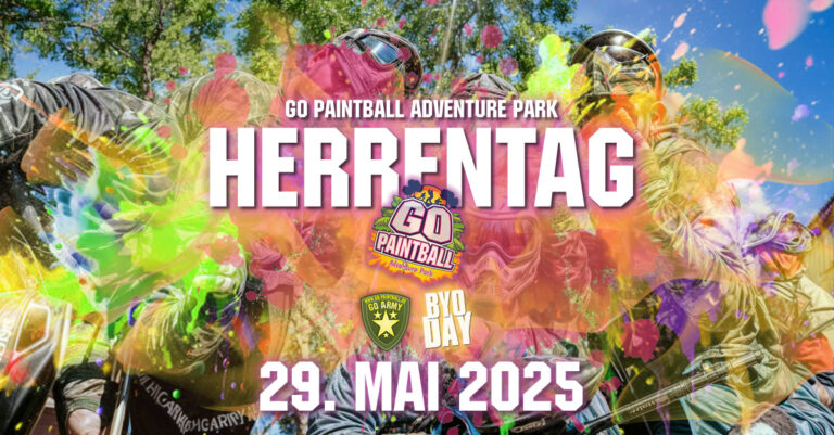 Herrentag 2025 Paintball BYO Day im Go Paintball Adventure Park