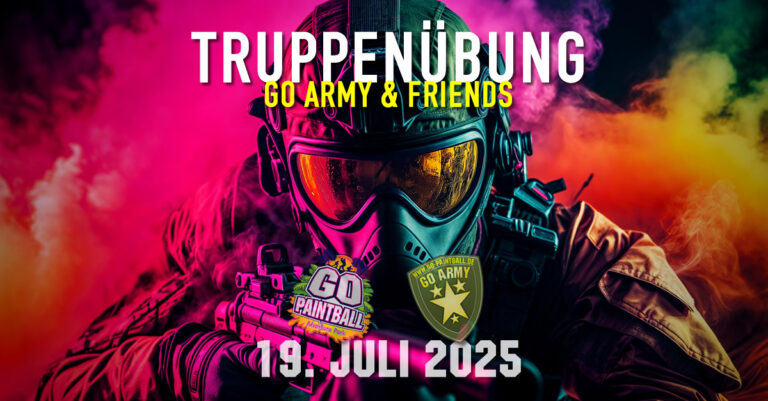 GO ARMY Truppenübung Paintball 2025 im Go Paintball Adventure Park